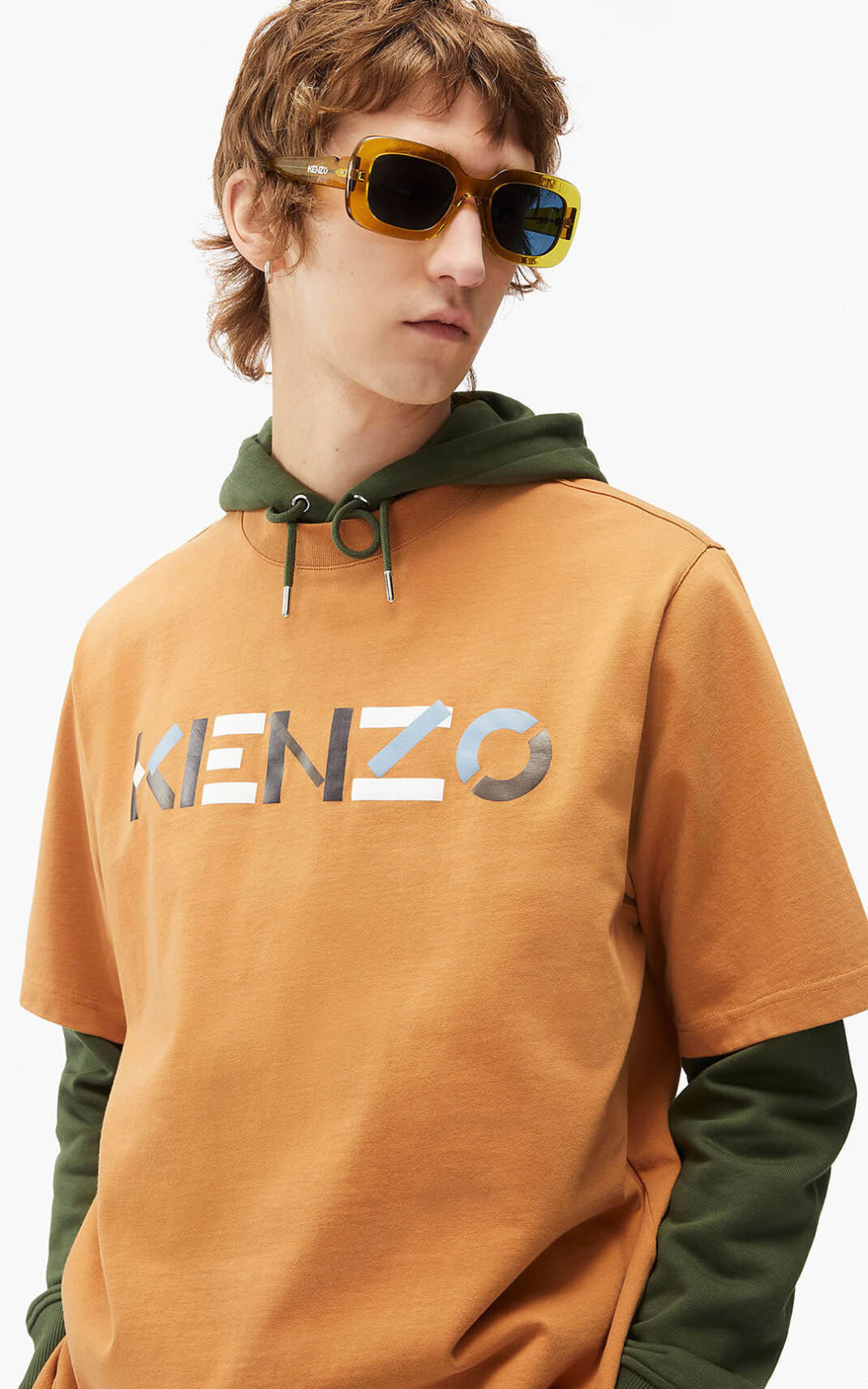 Kenzo Multicoloured oversize Logo Póló Férfi Barna | ID.550150